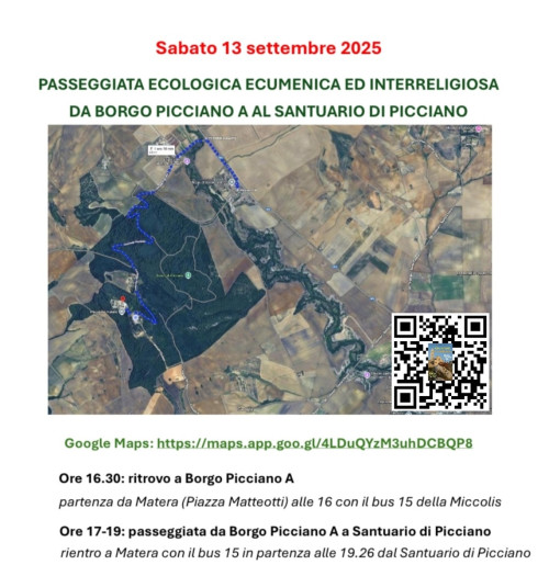 Passeggiata ecologica ecumenica da Borgo Picciano A al Santuario di Picciano