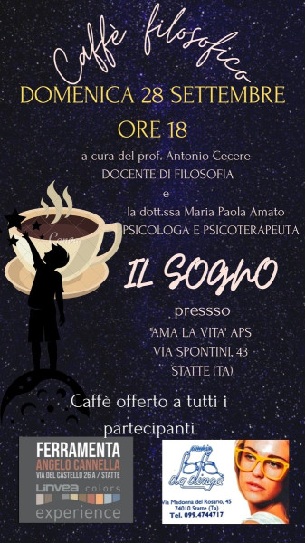 Caffè filosofico a tema: il sogno.
