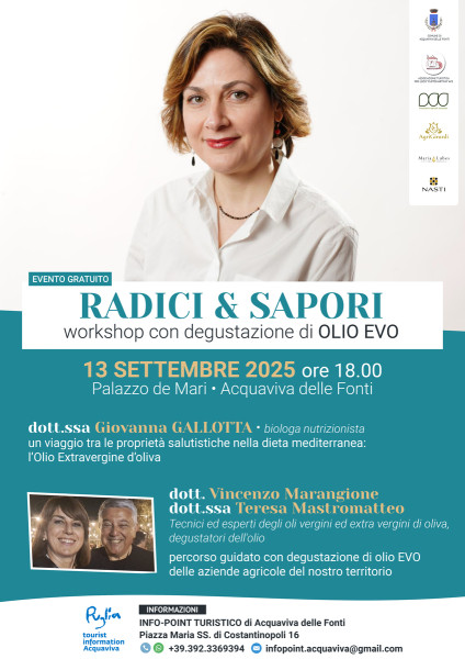 Radici & Sapori - un workshop con degustazione di olii EVO
