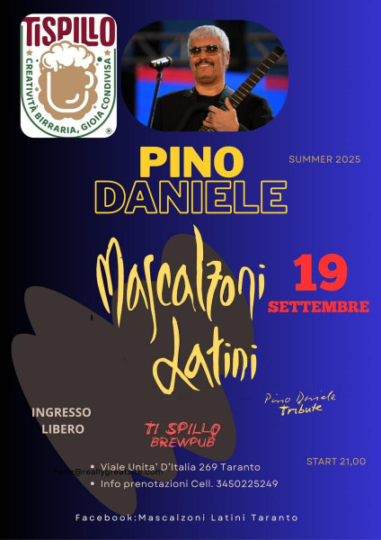 MASCALZONI LATINI Pino Daniele cover