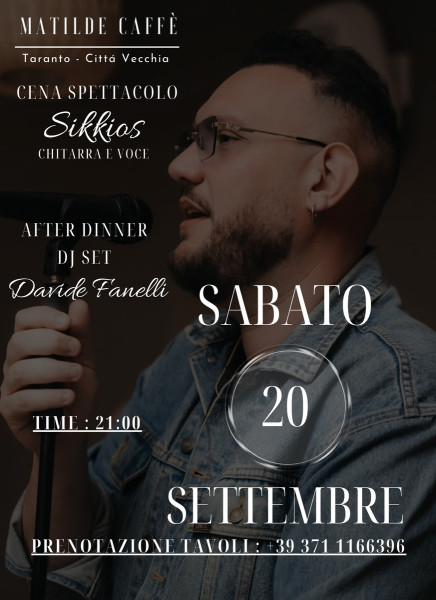 Cena Spettacolo Con Sikkios