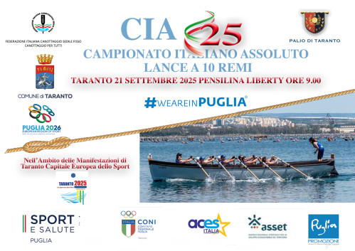 CIA CAMPIONATO ITALIANO ASSOLUTO DI LANCE A 10 REMI