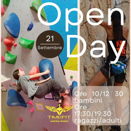 Timefit: Open Day di arrampicata sportiva