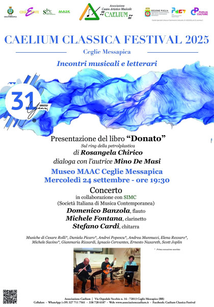 Caelium Classica Festival 2025 Incontri Musicali e Letterari
