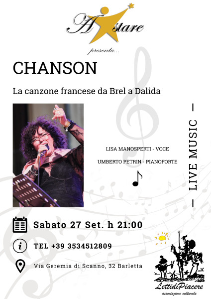 Concerto AStare di sabato 27 settembre 2025 alle ore 21:00