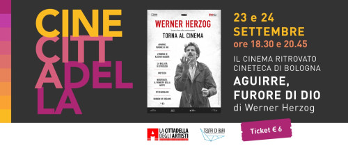 Cinema Cittadella degli artisti Molfetta - Due giorni di proiezioni per AGUIRRE, FURORE DI DIO di Herzog