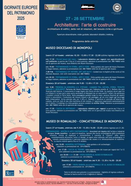 Musei di Monopoli - Programma Gep – Giornate Europee del Patrimonio
