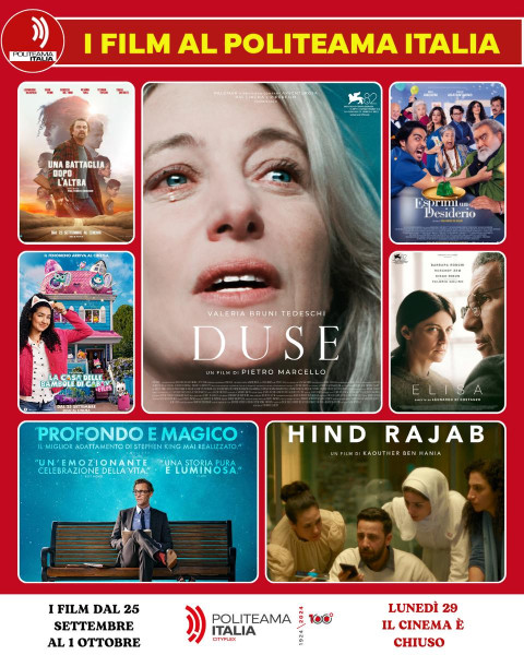 Duse, Una battaglia dopo l'altra, La Voce di Hind Rajab e altri film