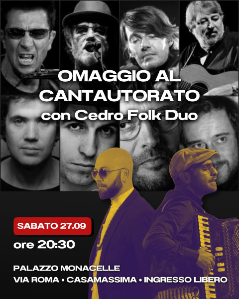 Omaggio al Cantautorato Italiano - Concerto gratis in piazza
