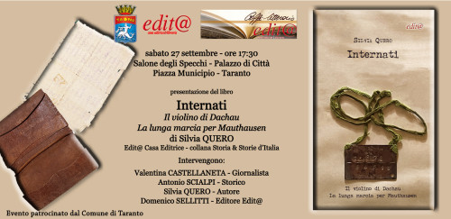 Presentazione del libro INTERNATI di Silvia QUERO novità editoriale Edita Casa Editrice
