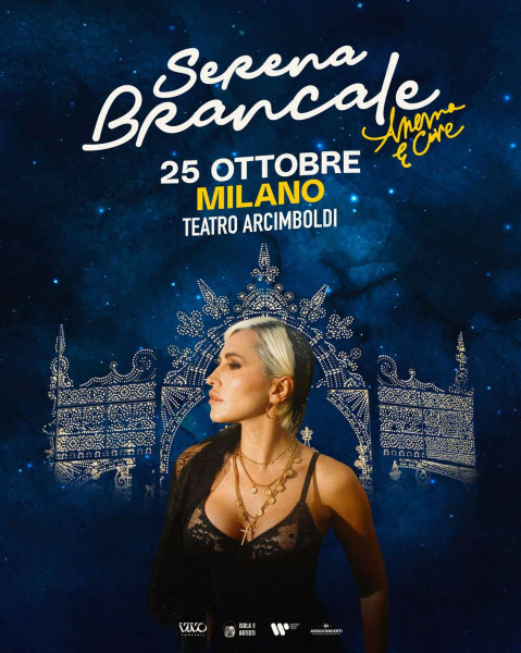 Serena Brancale: Chiude L'"anema e Core Tour" con Una Data Speciale al Teatro Arcimboldi di Milano il 25 Ottobre