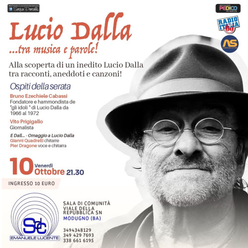 Lucio Dalla ...tra musica e parole!