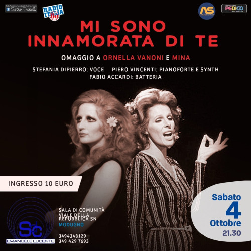 ’Mi sono innamorata di te’’ omaggio a Ornella Vanoni e Mina a Modugno
