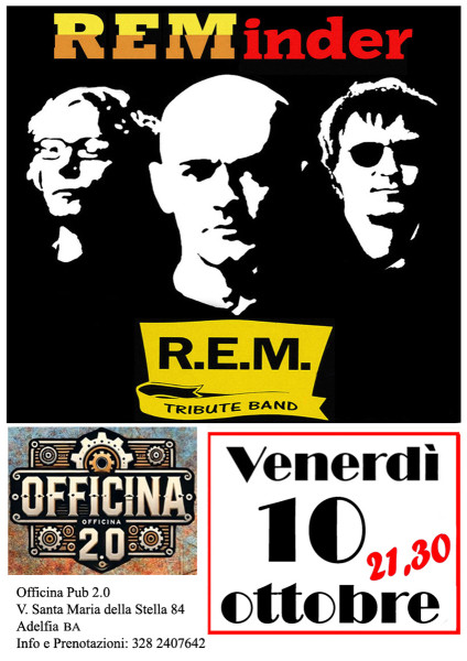 REMinder, R.E.M. Tribute Band @ Officina Pub 2.0