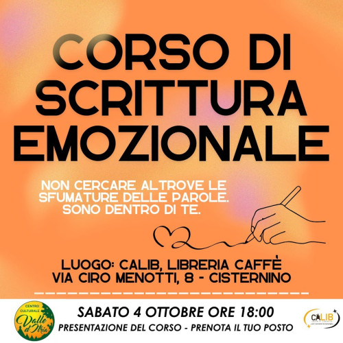 Presentazione corso di scrittura emozionale