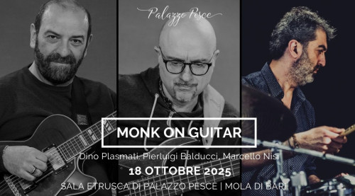 Monk on guitar