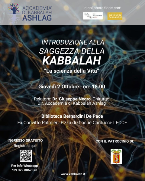 Introduzione alla Saggezza della Kabblah. La scienza della vita