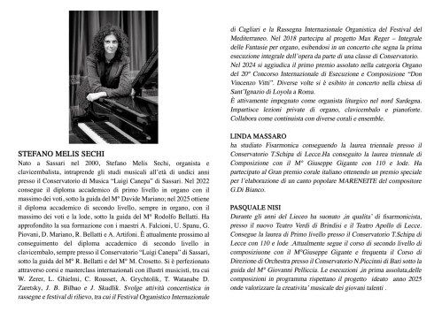 Recital D'Organo STEFANO MELIS SECHI (Vincitore Concorso D'Organo 2024)