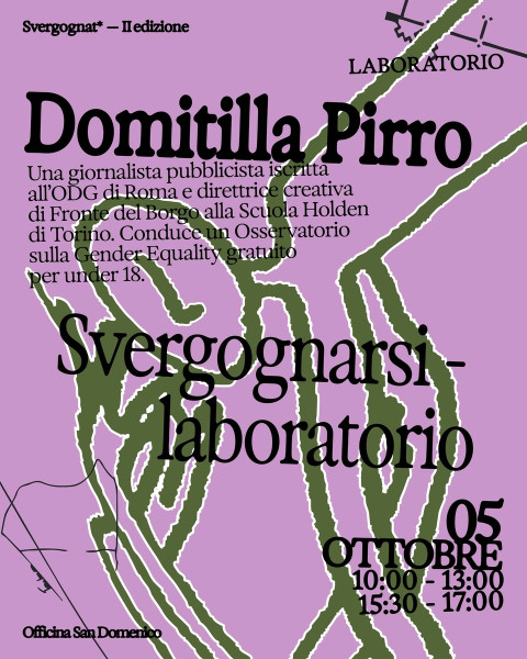 SVERGOGNARSI  Workshop con Domitilla Pirro