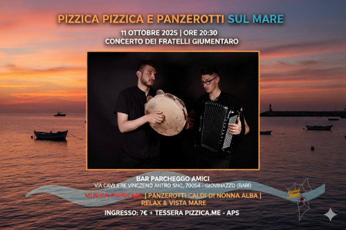 Pizzica e Panzerotti sul mare con i Fratelli Giumentaro