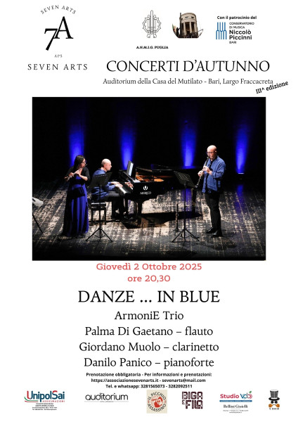 Si parte con i Concerti d’Autunno: apre l’ArmoniE Trio