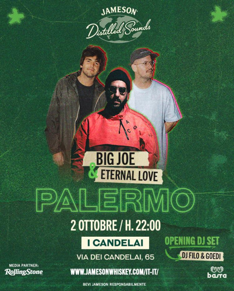 Jameson Distilled Sounds: arriva a Palermo