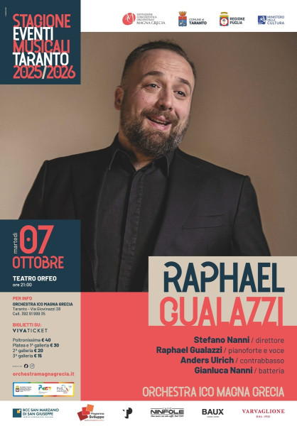 RAPHAEL GUALAZZI & l’ORCHESTRA ICO MAGNA GRECIA