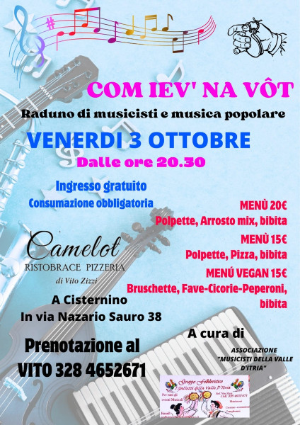 COM IEV 'NA VOT - Raduno di musicisti e musica popolare