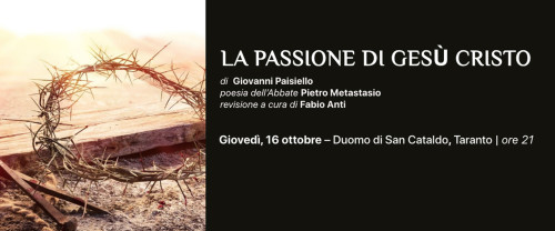 La Passione di Gesù Cristo di Giovanni Paisiello