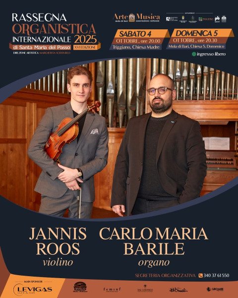 Concerto duo Carlo Barile (organo) e Jannis Roos (violino)