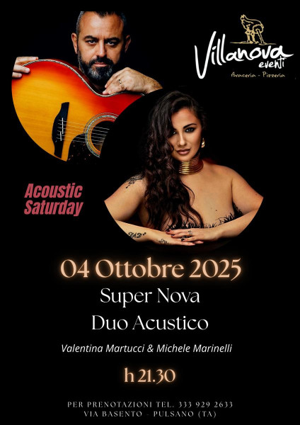 Acoustic Saturday- Supernova Duo Acustico