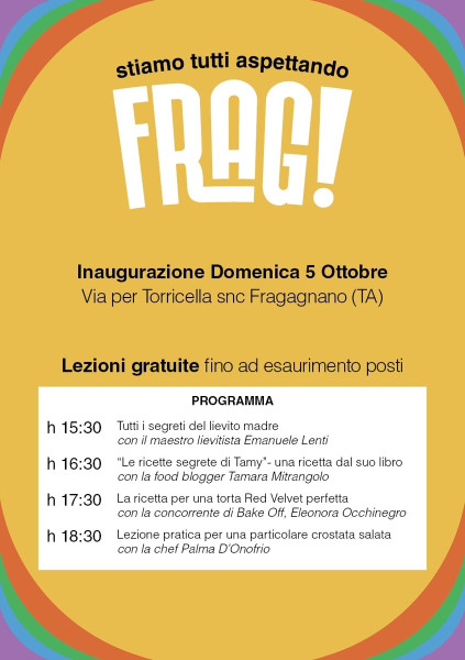 Inaugurazione Progetto FRAG!