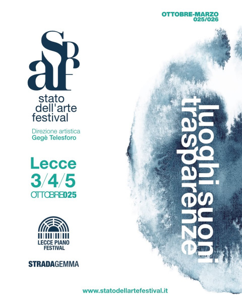 Stato dell'Arte Festival al via venerdì mattina a Lecce: una giornata di musica classica, arte, cultura, e in serata il concerto al Teatro Paisiello del direttore artistico GeGè Telesforo