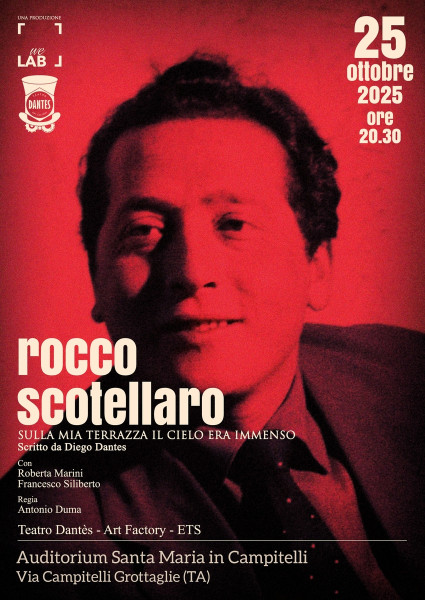 "ROCCO SCOTELLARO  Sulla mia terrazza il cielo era immenso"