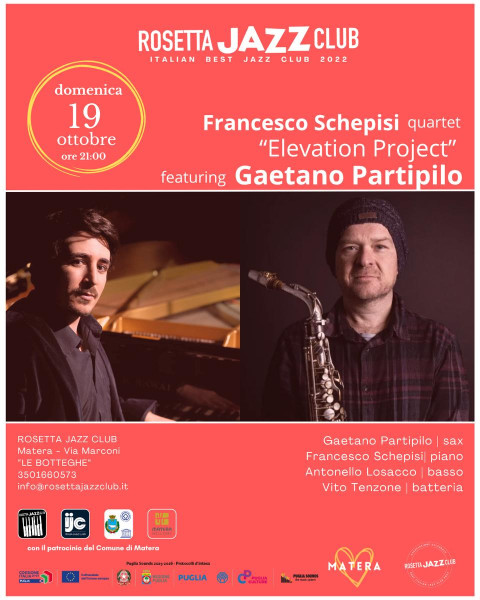 Francesco Schepisi 4tet feat. GAETANO PARTIPILO Elevation Project
