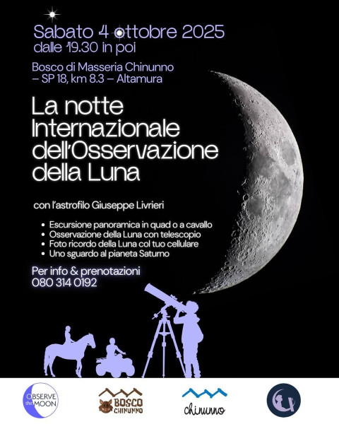 La Notte Internazionale dell’Osservazione della Luna