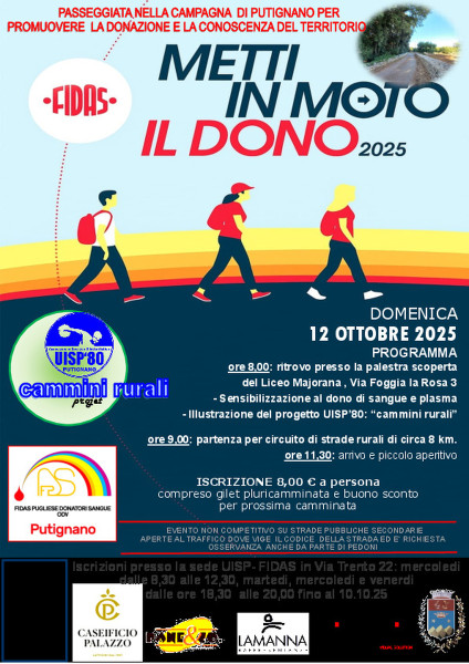 Metti in moto il dono 2025