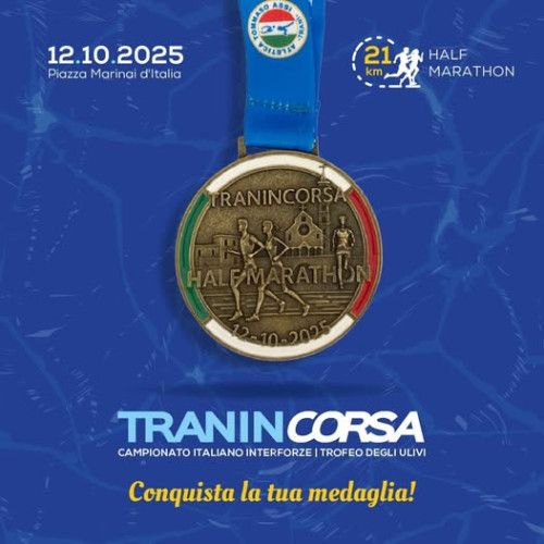 Torna Tranincorsa Half Marathon 2025, Primo Campionato Interforze di Mezza Maratona in Puglia