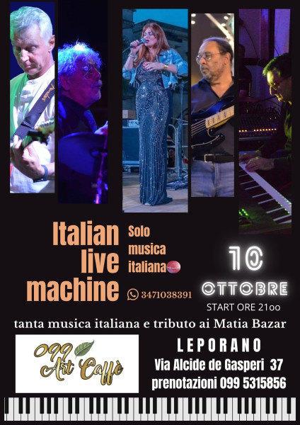 ITALIAN LIVE MACHINE Solo musica italiana