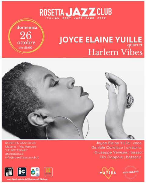 Joyce Elaine Yuille quartet Harlem Vibes