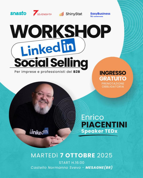 Formazione in Linkedin Social Selling con Enrico Piacentini