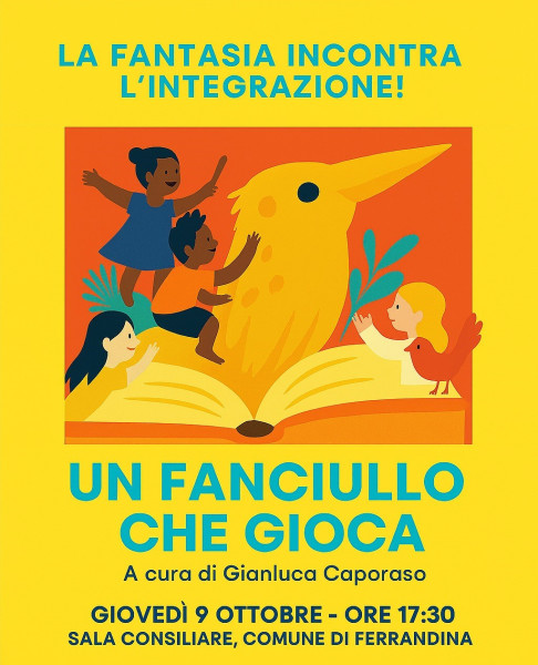 Ferrandina, Caporaso presenta il volumetto "Un fanciullo che gioca"