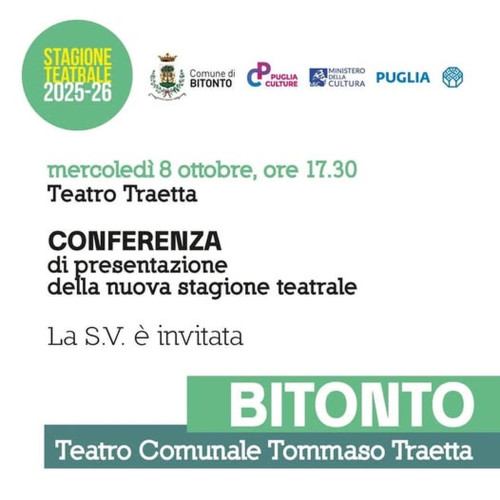 Presentazione della stagione di Teatro, Danza, Teatro Civile e per le nuove generazioni 2025 - 2026