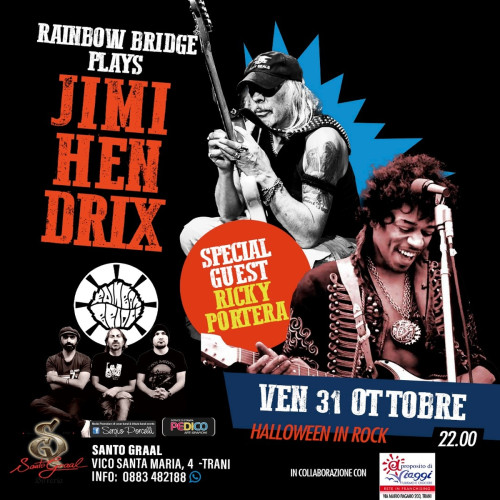 Halloween in rock - Rainbow Bridge plays Jimi Hendrix live a Trani special guest Ricky Portera