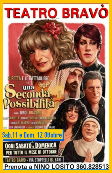 SI RRPLICA SABATO 11 e DOMENICA 12 la comicissima commedia dl PUPETTA e le Battagliere!