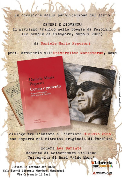 Presentazione del libro Ceneri e gioventù. Il marxismo tragico nella poesia di Pasolini