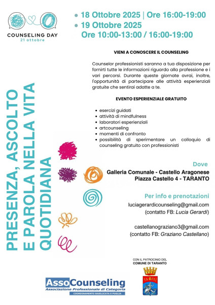 Counseling: Presenza, Ascolto e Parola nella vita quotidiana