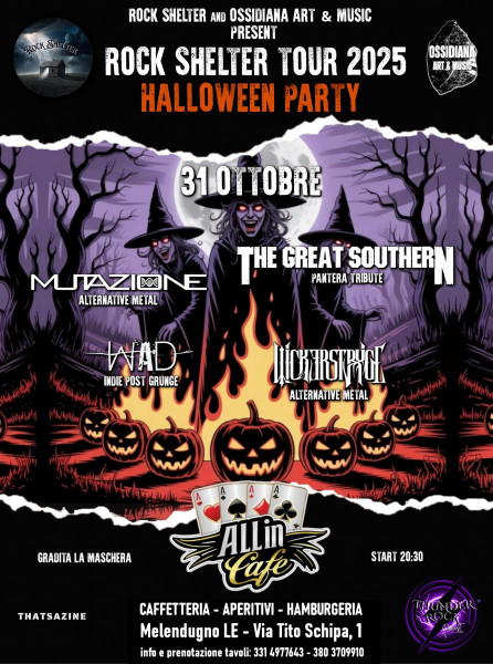 ROCK SHELTER TOUR 2025 - HALLOWEEN PARTY