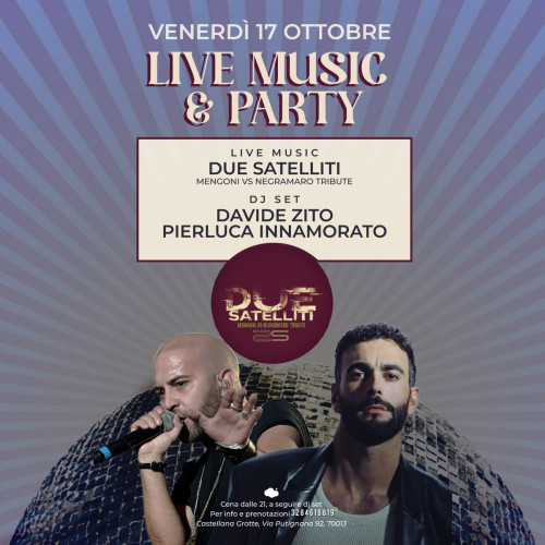 Due Satelliti - Mengoni vs Negramaro tribute band live at Cloud