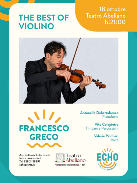 Francesco Greco live concert all’Abeliano con Echo Events